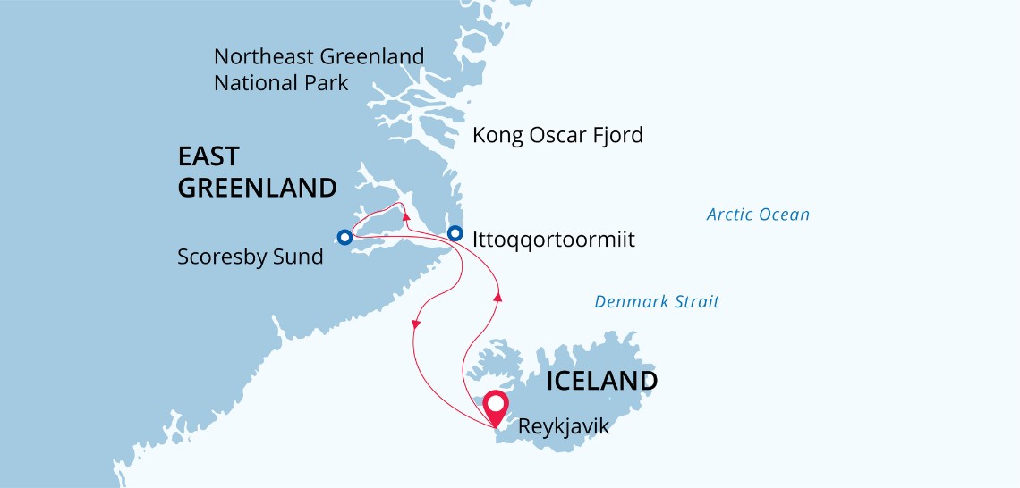 MS SEA SPIRIT | Ostgrönland - Eisberge und Nordlichter im Scoresbysund - Leguan Reisen