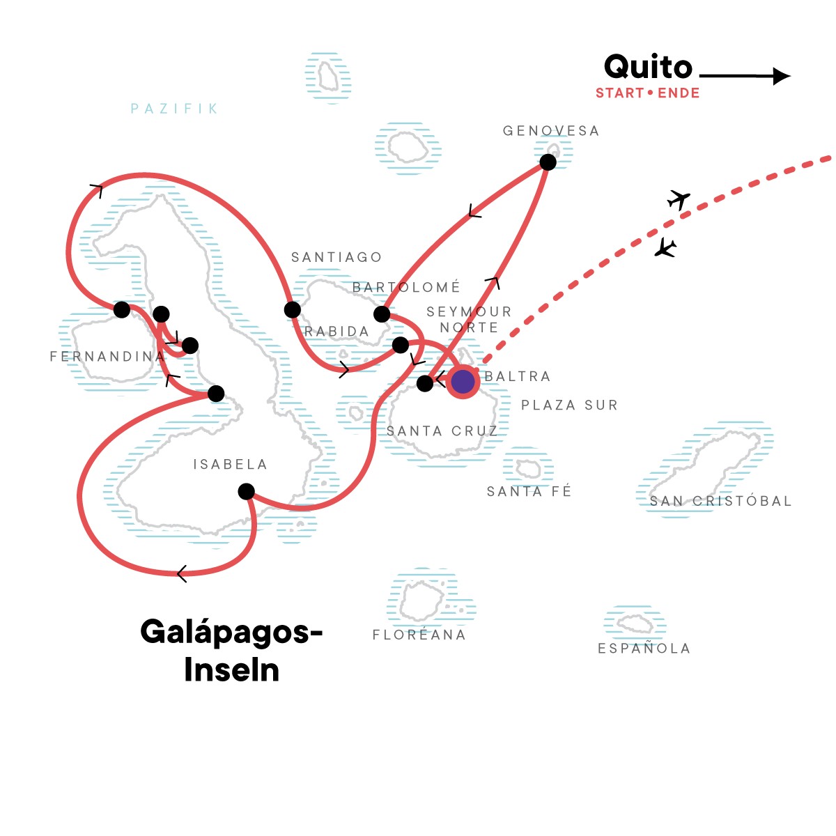 Galapagos: Nördliche, westliche & zentrale Inseln - 10 Tage YOLITA - Leguan Reisen