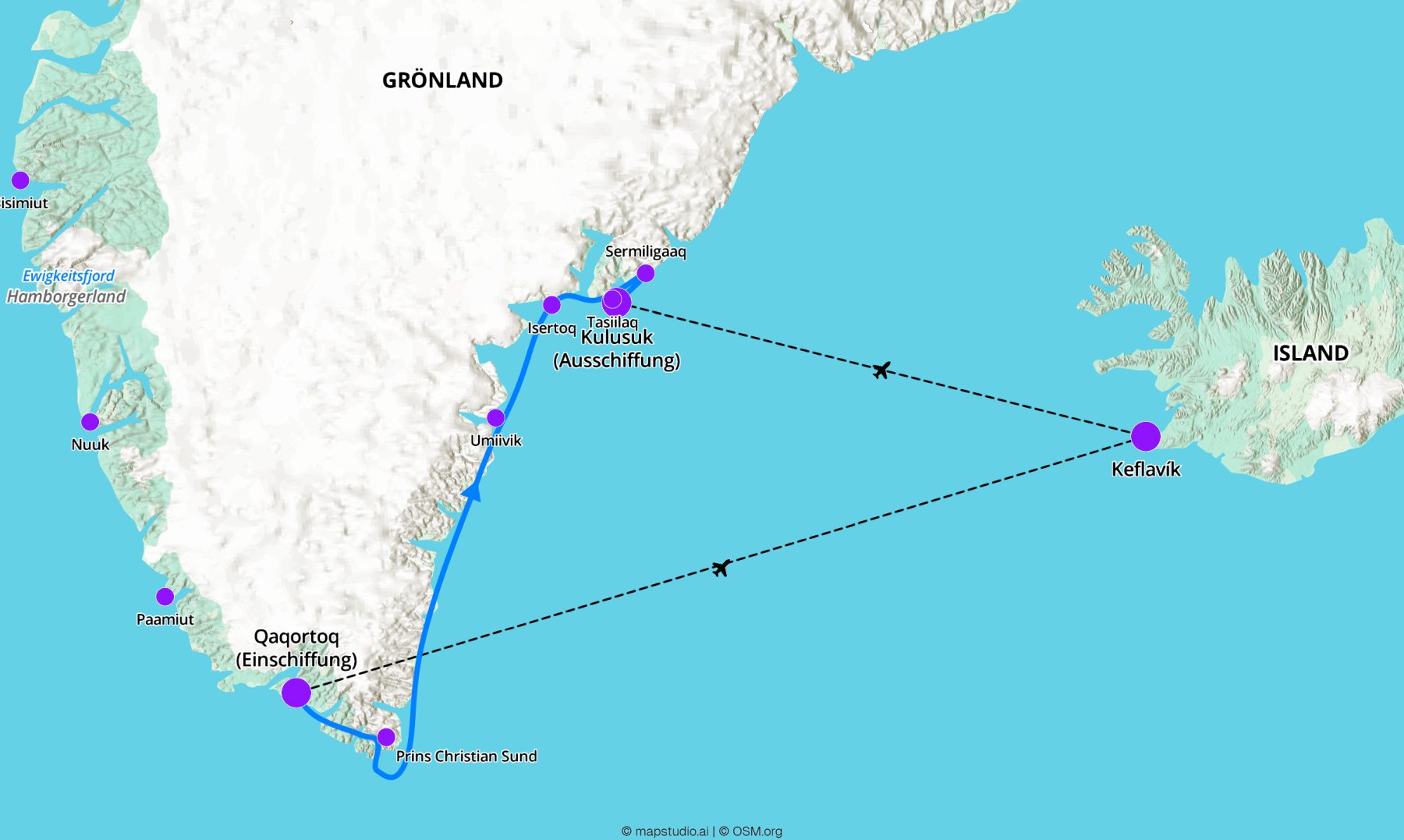 ULTIMATIVES OSTGRÖNLAND: QAQORTOQ NACH KULUSUK | CAPE RACE, 2027 - Leguan Reisen
