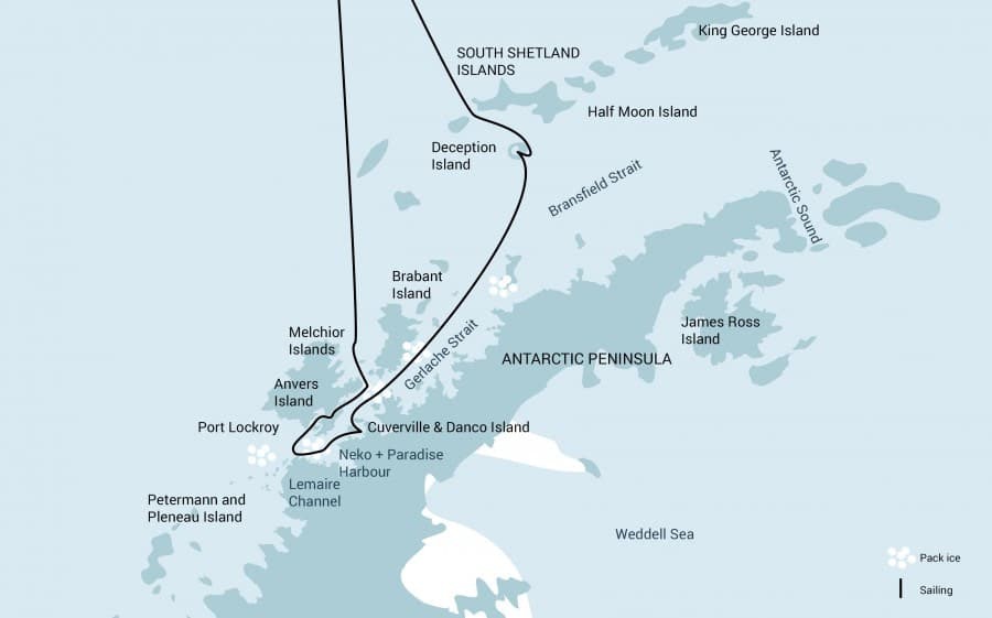 Klassische Antarktis Reise einschließlich Deception-Island | MS HONDIUS - Leguan Reisen